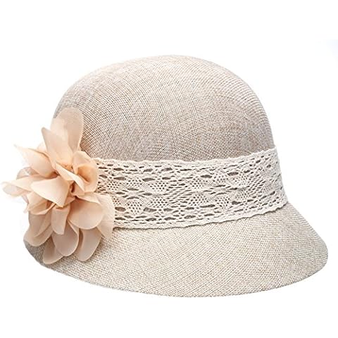 4E's Novelty Floppy Sun Hat for Women with Sunglasses, UPF 50+