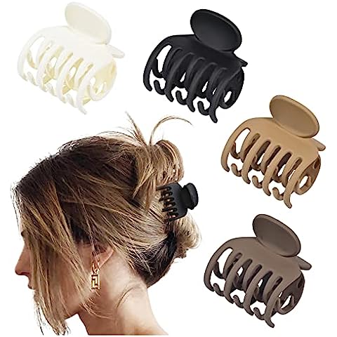 Cobahom 12 Pack Small Hair Claw Clips 1.2 Inch Plastic Hair Clips for Thin  Hair No-Slip Mini Hair Clips Hair Styling Accessories for Women and Girls