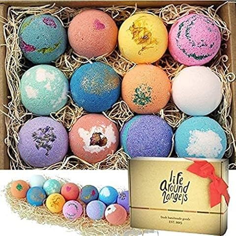  Earthy Good DIY Bath Bomb Kit With Organic Ingredients 100%  Natural Includes: Essential Oils, Dried Rose, Chamomile & Lavender, Molds,  Guide & More- Includes Furoshiki Cloth- Makes 10 Mini Bath Bombs 