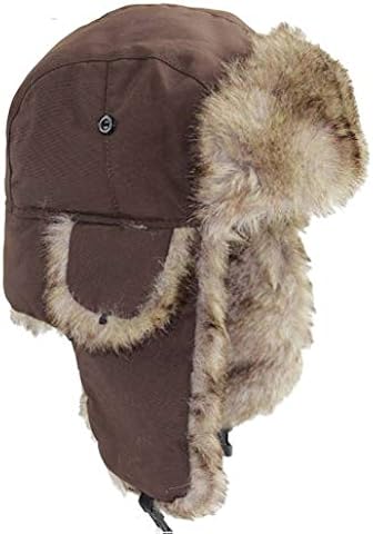 Spring Park Trooper Trapper Hat Winter Windproof Ski Hat with Ear Flaps and Mask Warm Hunting Hats for Men Women, adult Unisex, Size: One size, Black
