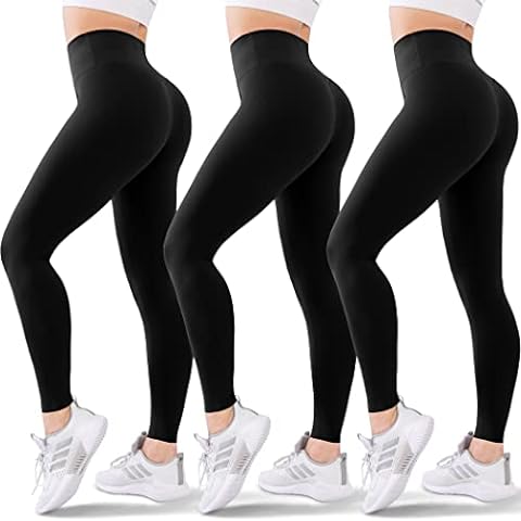 TNNZEET 7 Pack Capri Leggings for Women High Waisted Soft Black Workout  Yoga Pants Black*7 Large-X-Large