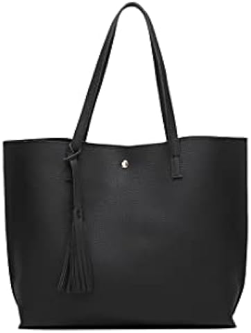 Prite Corduroy Tote Bag for Women Large Shoulder Bag with Zipper