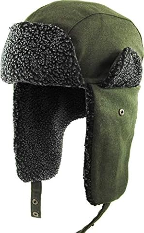 Winter Trapper Hat for Men Women Russian Faux Fur Ushanka Aviator Bomber  Hat Mens Trapper Hat with Ear Flaps Climbing Hiking 
