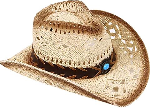 Buy Men Women Straw Cowboy Hats Straw Sun Hat Cowgirl Cycling