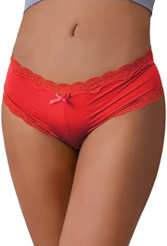 Women's Red Bikini Panties - HiStylePicks