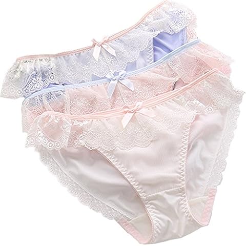 ANKOMINA Women Sexy Lace Panties Cute Fur Ball Rabbit Tail Transparent  Seamless Underwear Low Rise G-String Thongs Lingerie