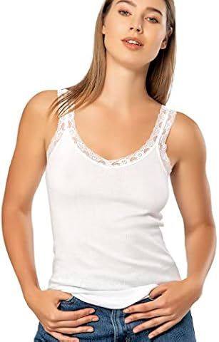 Vislivin Plain Camisole for Women Lace Tank Tops V Neck Adjustable